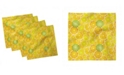 Ambesonne Citrus Slices Set of 4 Napkins, 18" x 18"